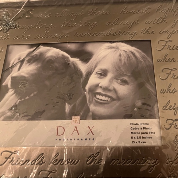 ✨ DAX Silver Metal Photo Frame - Friends Theme, 5x3.5. New in Box! - Picture 14 of 15